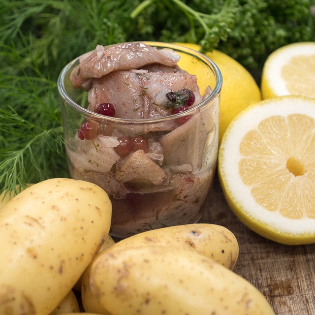 Löksill, pickled herring with onion