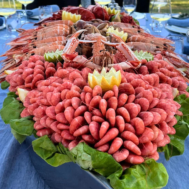 Seafood platter with Swedish shellfish