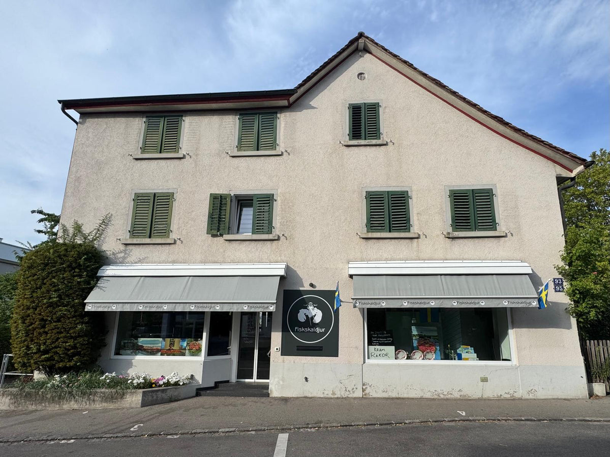 The Fiskskaldjur fish shop at Alte Landstrasse 93 in Zollikon